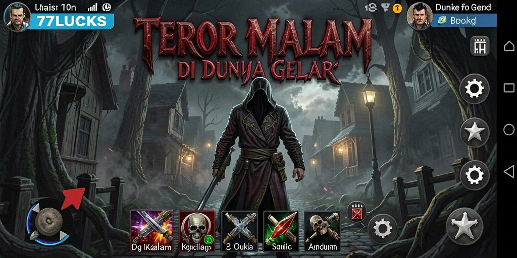 Gameplay 77LUCKS yang menegangkan dan penuh ketakutan.