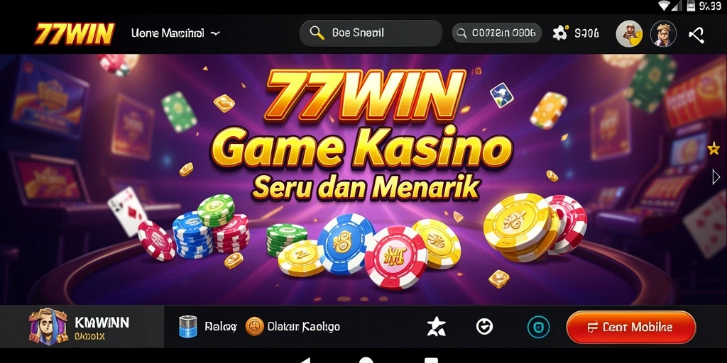 Tangkapan layar permainan Kasino mendebarkan di 77WIN.