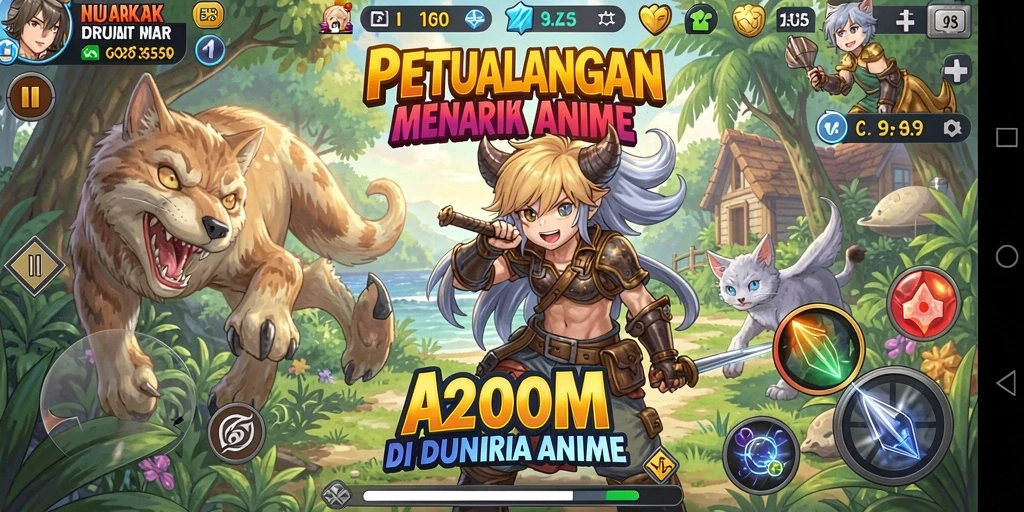 Tampilan gameplay A200M yang memukau dan penuh aksi.