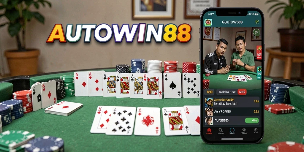 Gameplay seru AUTOWIN88 berbasis Gaple yang menantang.