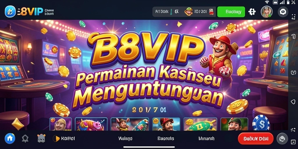 Tampilan gameplay B8VIP yang menarik dan mendebarkan.