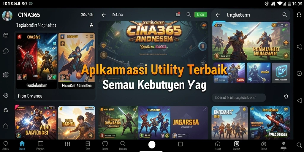 Tampilan utama CINA365 yang user-friendly dan efisien.