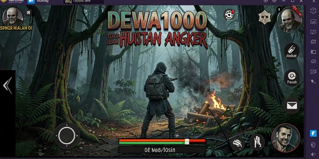 Gameplay menyeramkan di tengah hutan angker.