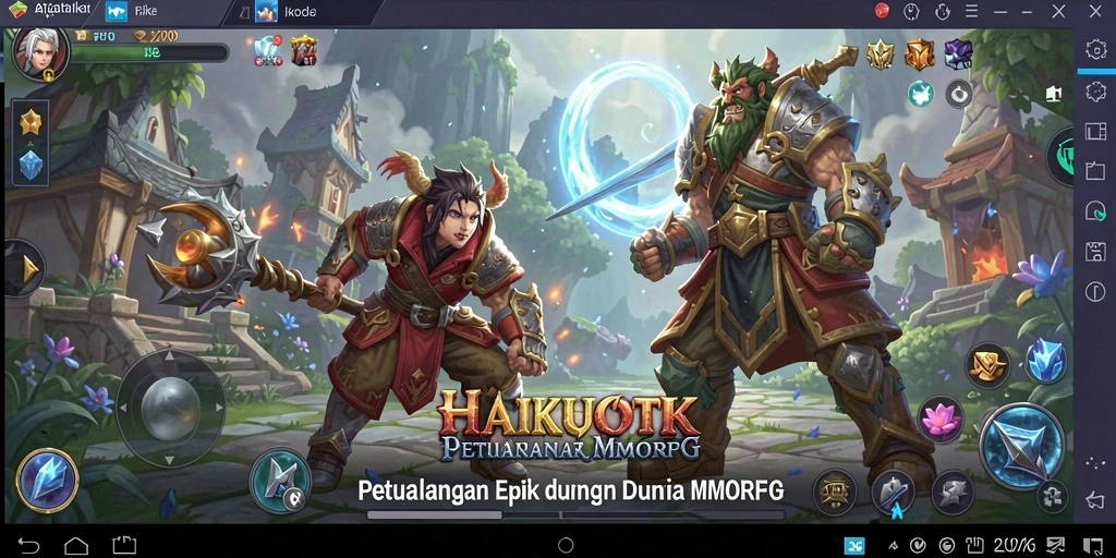 Tampilan menawan dari gameplay HAIKUOTK yang menarik.