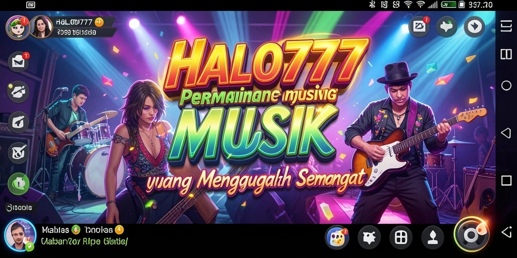 Tampilan gameplay HALO777 dengan grafik yang memukau dan lagu yang seru.