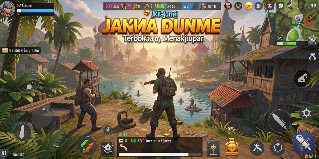 Tampilan gameplay JKTGAME yang menampilkan eksplorasi dunia terbuka.
