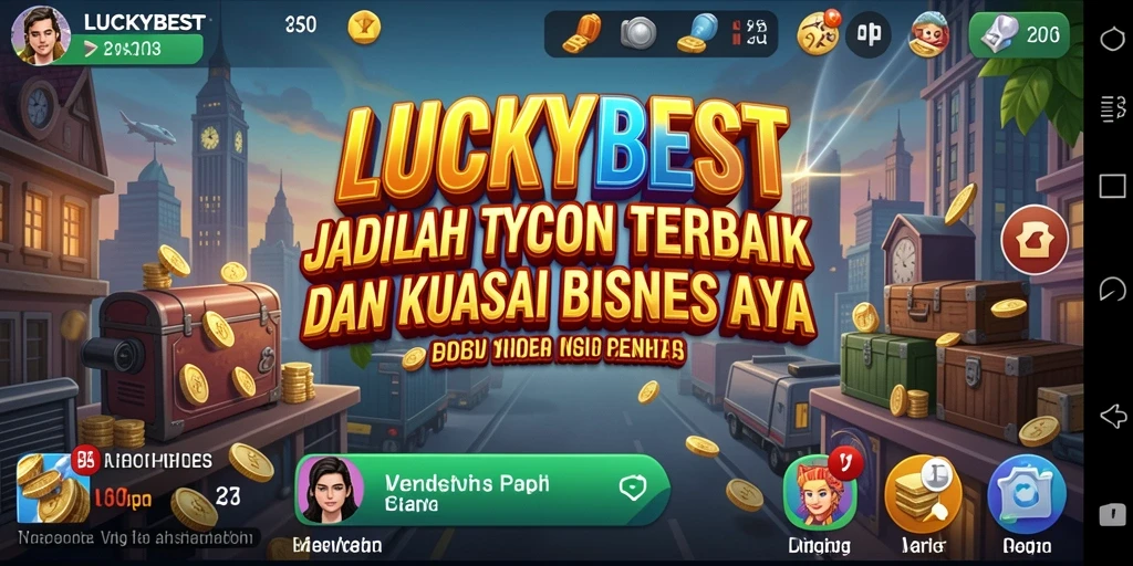 Screenshot gameplay LUCKYBEST menampilkan pengalaman Tycoon yang seru dan interaktif.