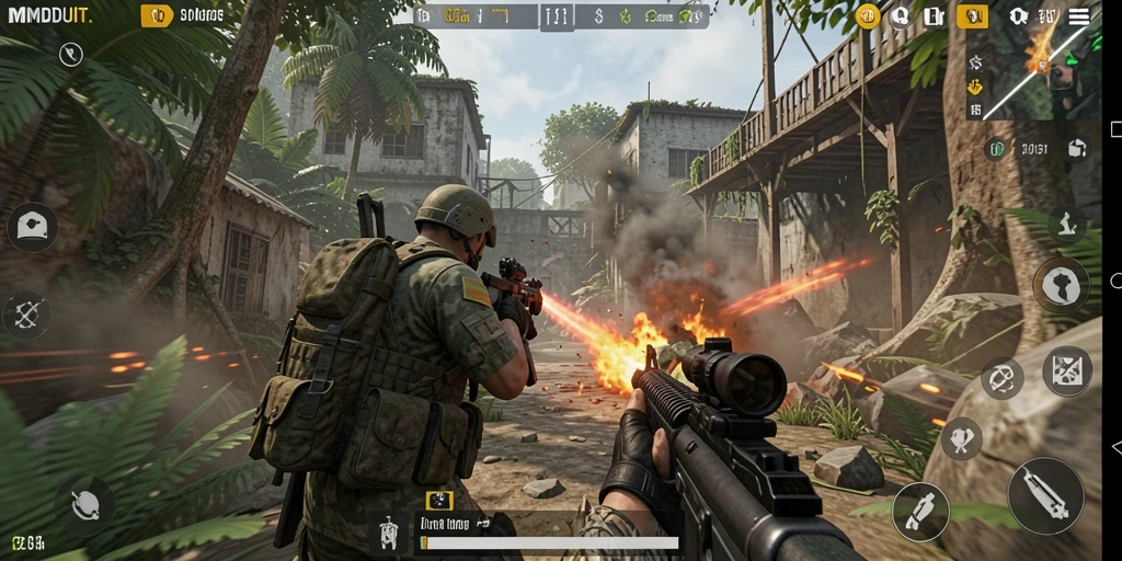 Tangkapan layar utama dari gameplay TPS yang mendebarkan.