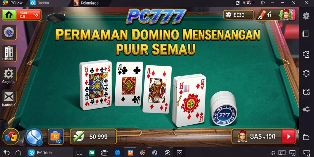 Screenshot gameplay <strong>PC777</strong> yang menunjukkan aksi seru dalam permainan Domino.