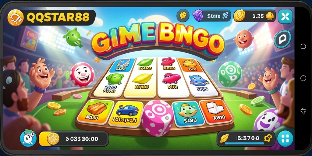Tampilan menarik dari gameplay Bingo di QQSTAR88.