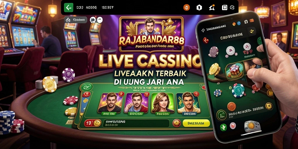 Gameplay mendebarkan dari RAJABANDAR88 dengan dealer langsung.
