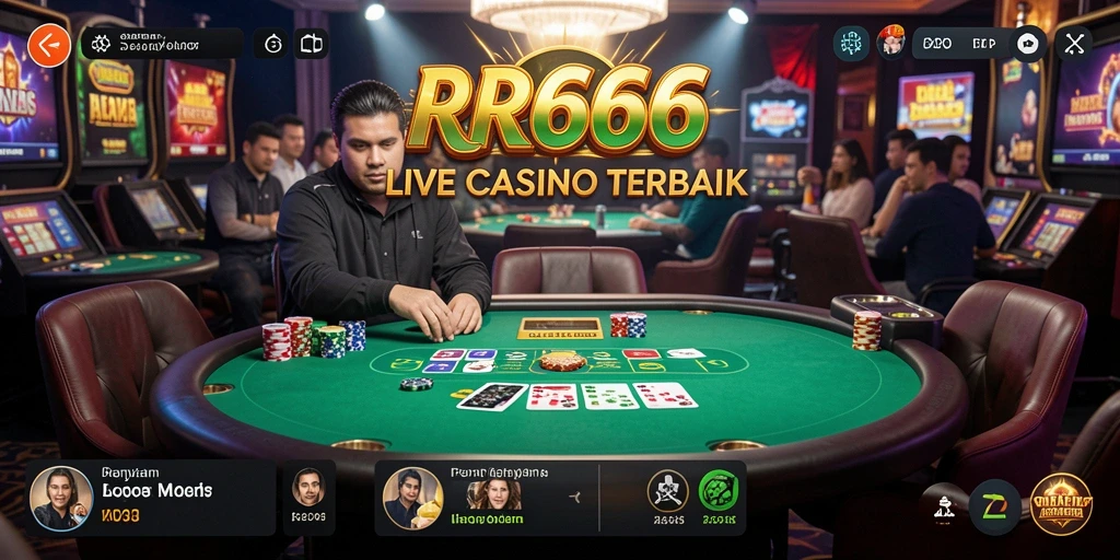 Gameplay menarik di Live Casino RR666 dengan dealer langsung.