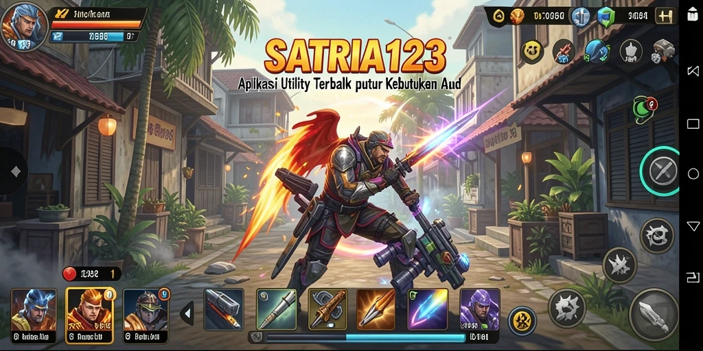 Tampilan aplikasi SATRIA123 yang modern dan fungsional.