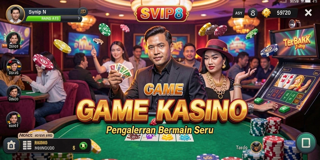 Tampilan gameplay menarik dari SVIP8 dalam aksi kasino.