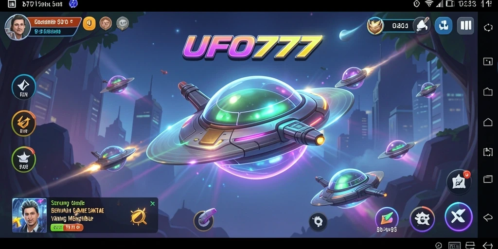 Tampilan gameplay UFO777 yang seru dan penuh warna.